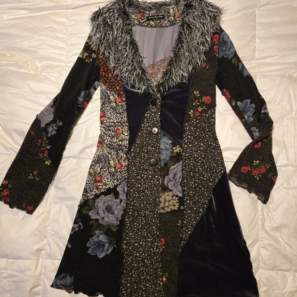 Ann Ferriday Multicolor Patchwork Jacket